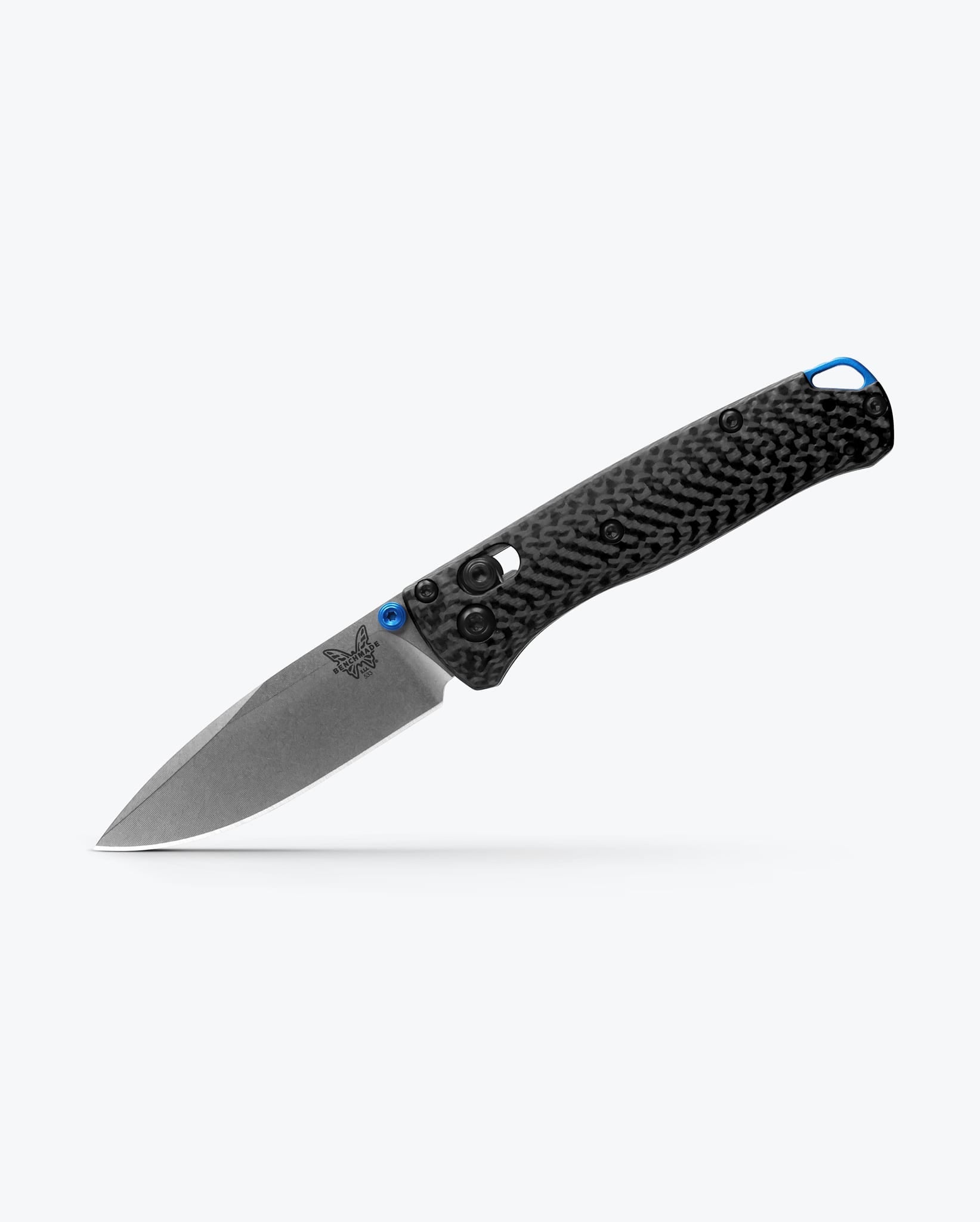 Benchmade Mini Bugout 533-3 open position showing CPM-S90V drop-point blade