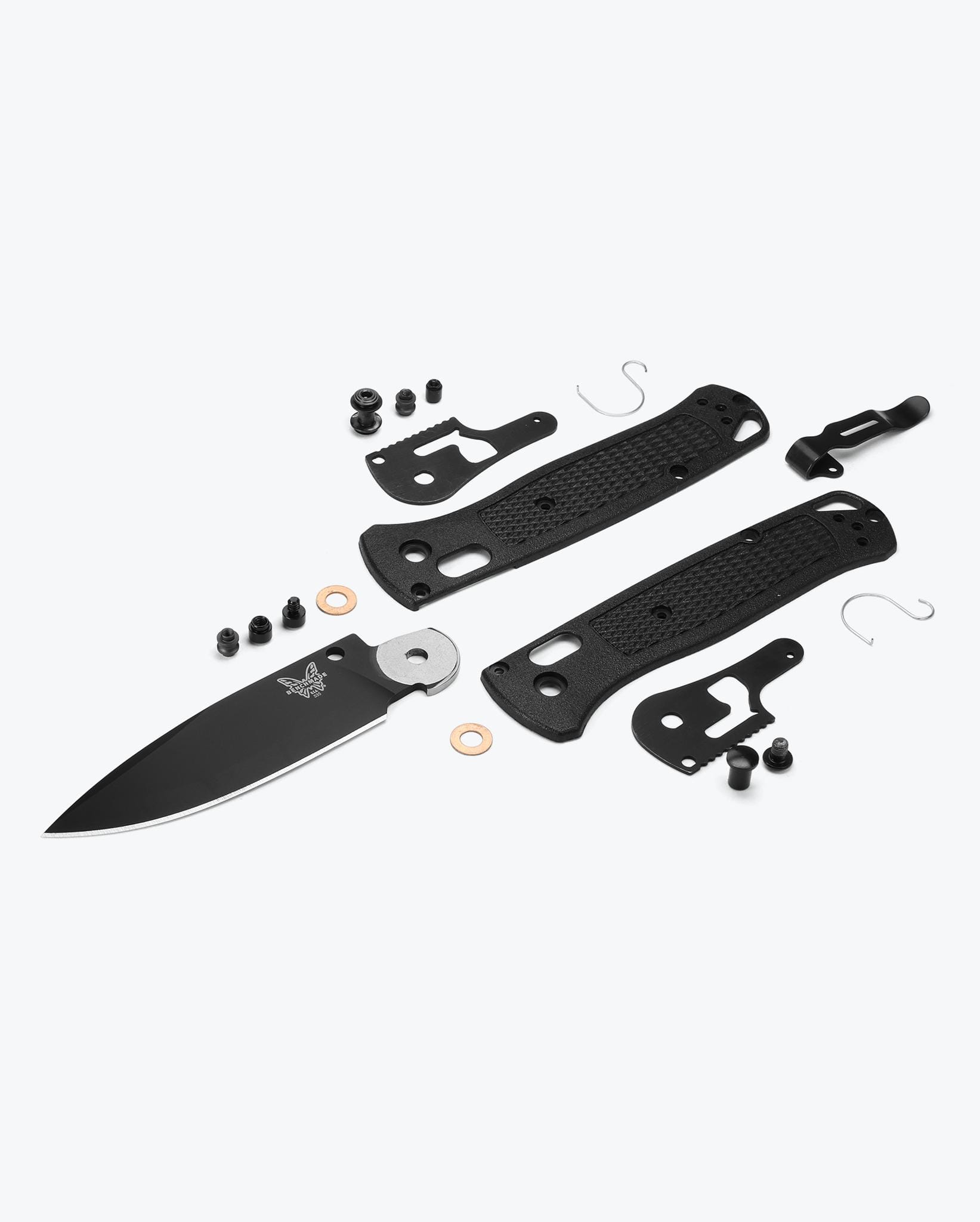 Benchmade Bugout 535BK-2 AXIS Lock and exploded components detail