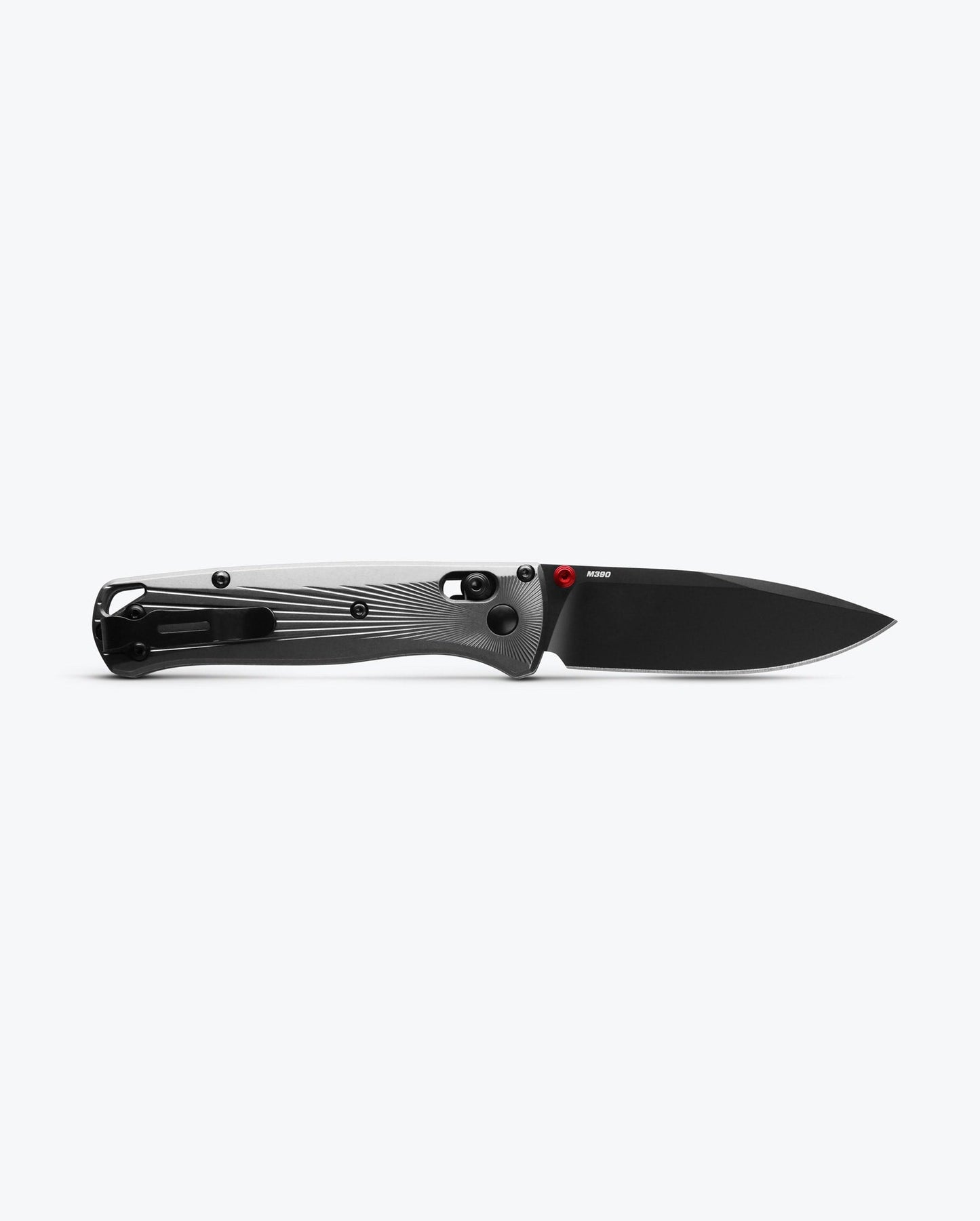 Benchmade Bugout 535BK-4 blade detail, black M390 drop-point