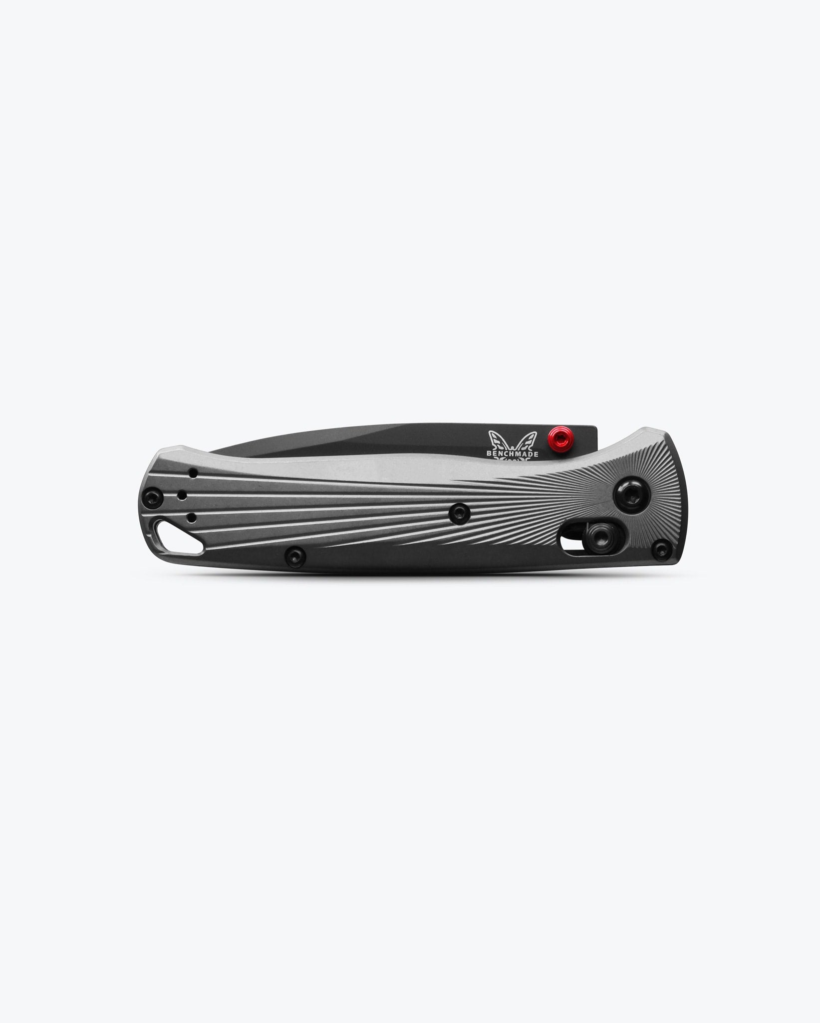 Benchmade Bugout 535BK-4 closed view showing gray aluminum handle