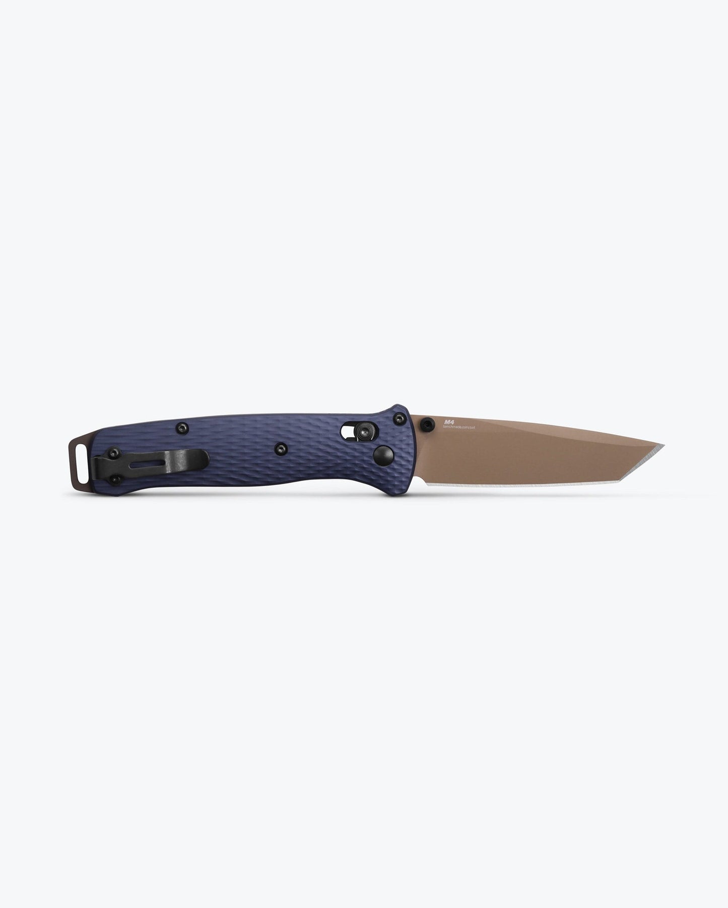 Benchmade Bailout 537FE-02 blade detail, Flat Dark Earth CPM-M4 tanto