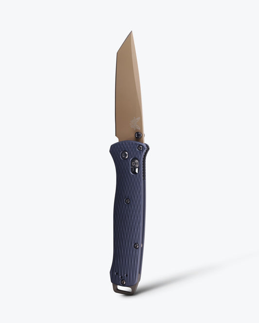 Benchmade Bailout 537FE-02 front view, 3.38 inch CPM-M4 Flat Dark Earth tanto folding knife