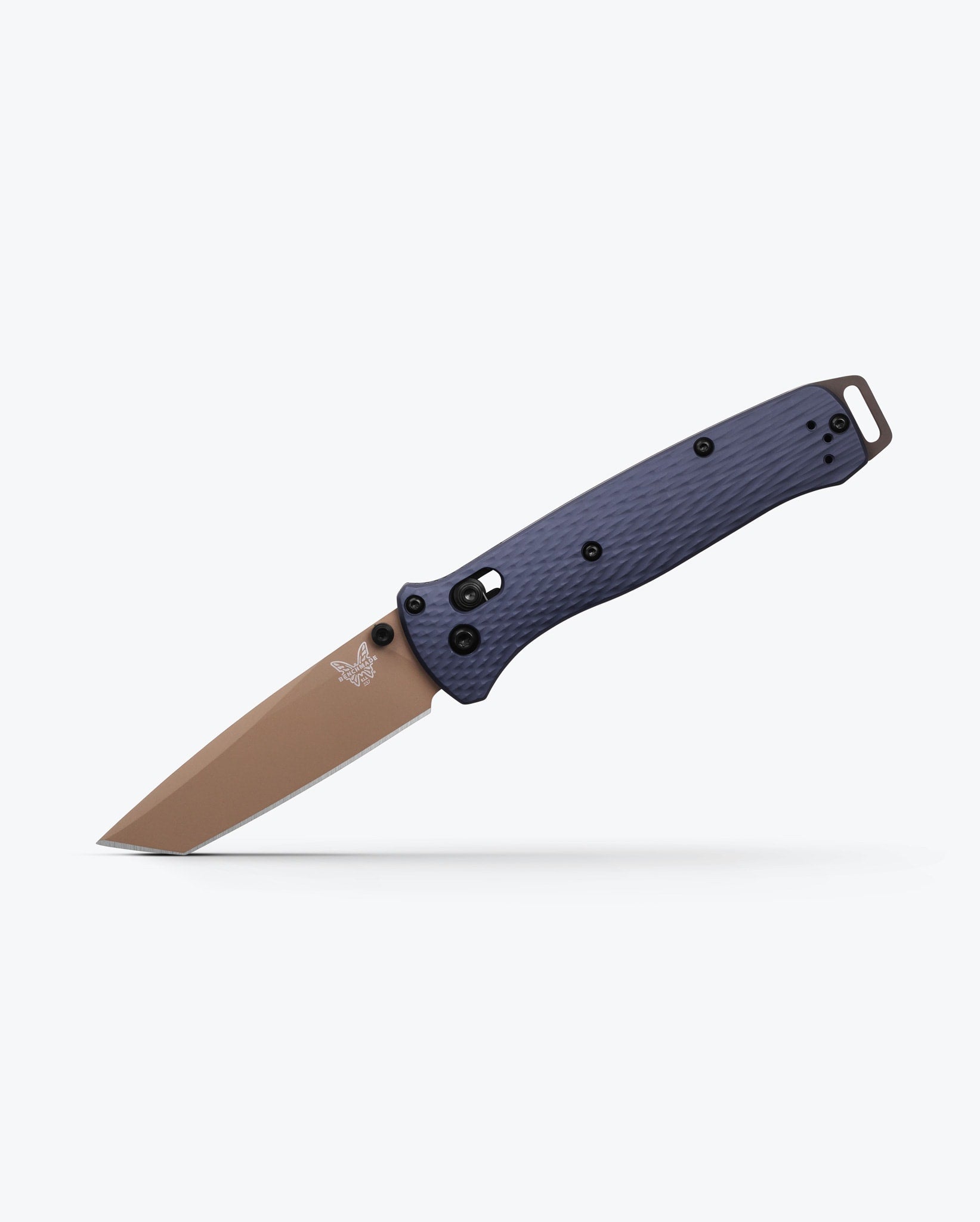 Benchmade Bailout 537FE-02 open position showing CPM-M4 tanto blade