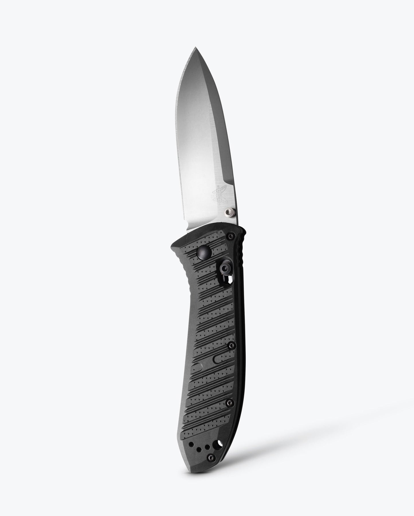 Benchmade Presidio II 570-1 front view, 3.72 inch satin CPM-S30V drop-point CF-Elite folding knife