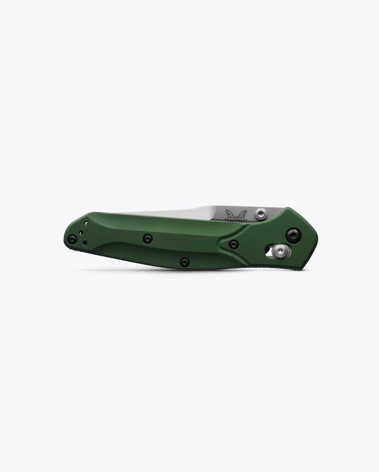 Benchmade Osborne 940 closed view showing green aluminum handle