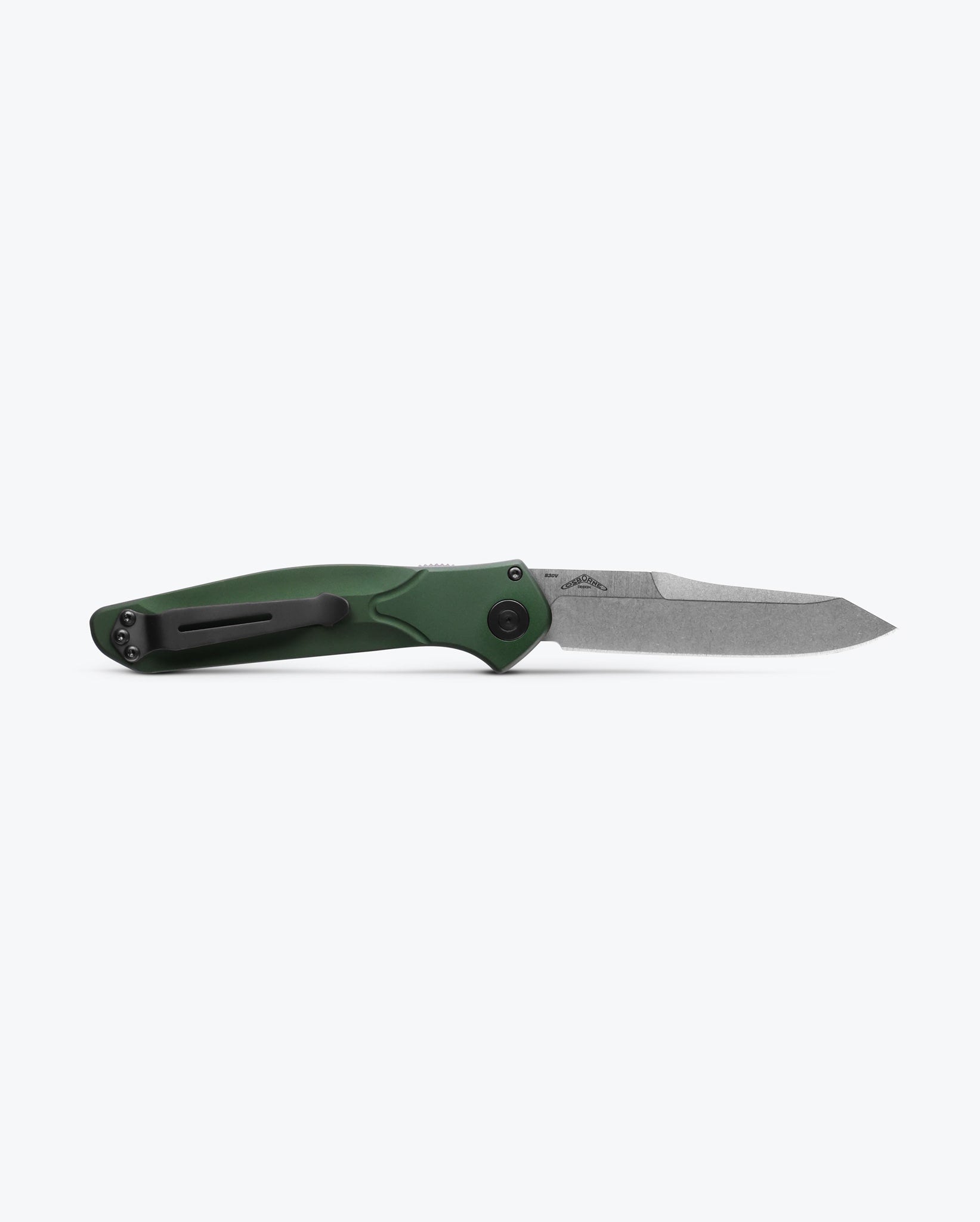 Benchmade Auto Osborne 9400 blade detail, satin CPM-S30V reverse tanto