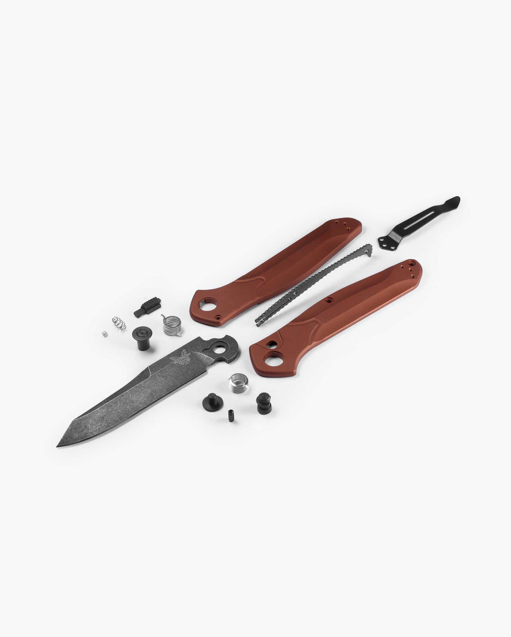 Benchmade Auto Osborne 9400BK-03 Burnt Copper aluminum handle and component detail