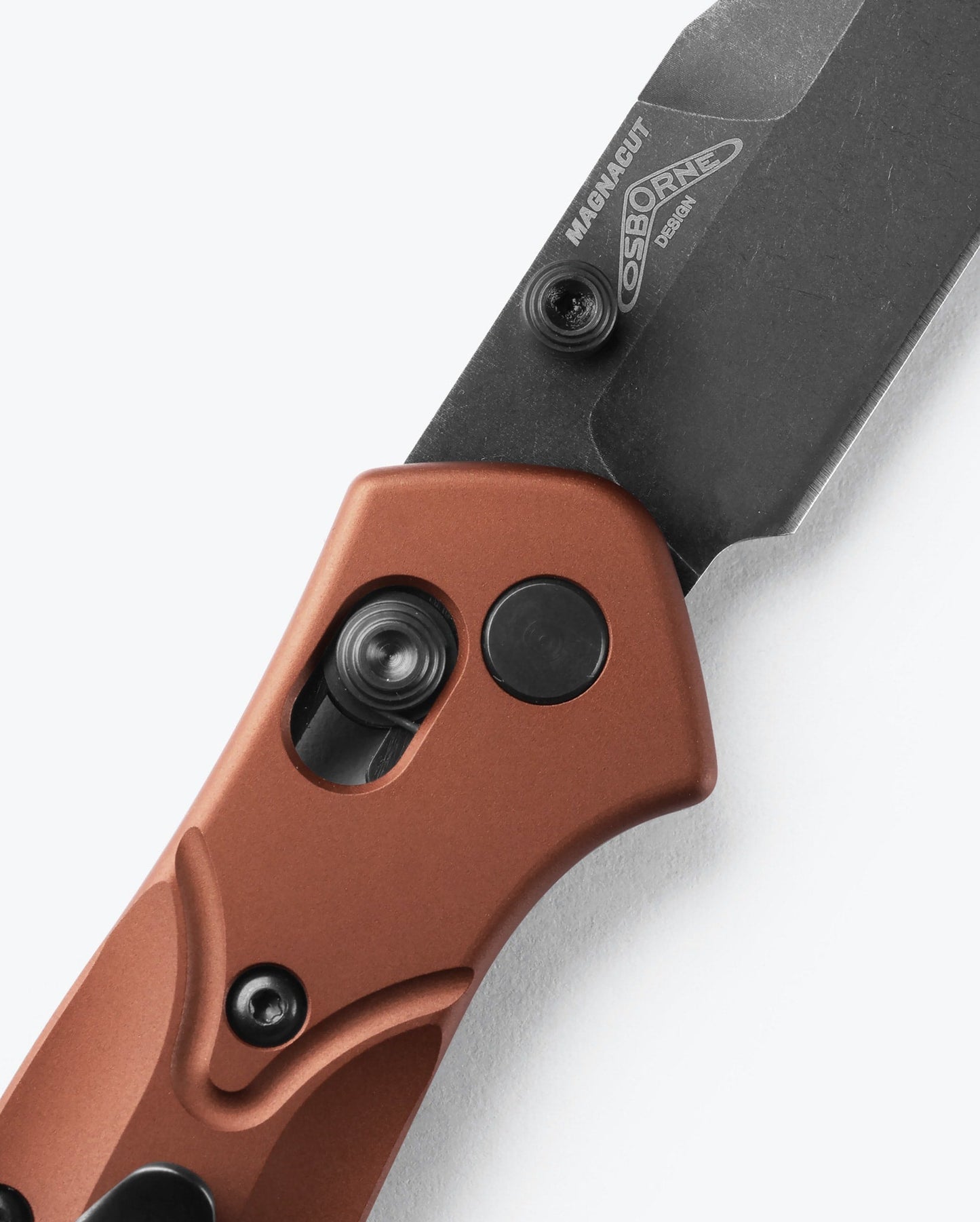 Benchmade Osborne 940BK-03 AXIS lock detail and Burnt Copper handle