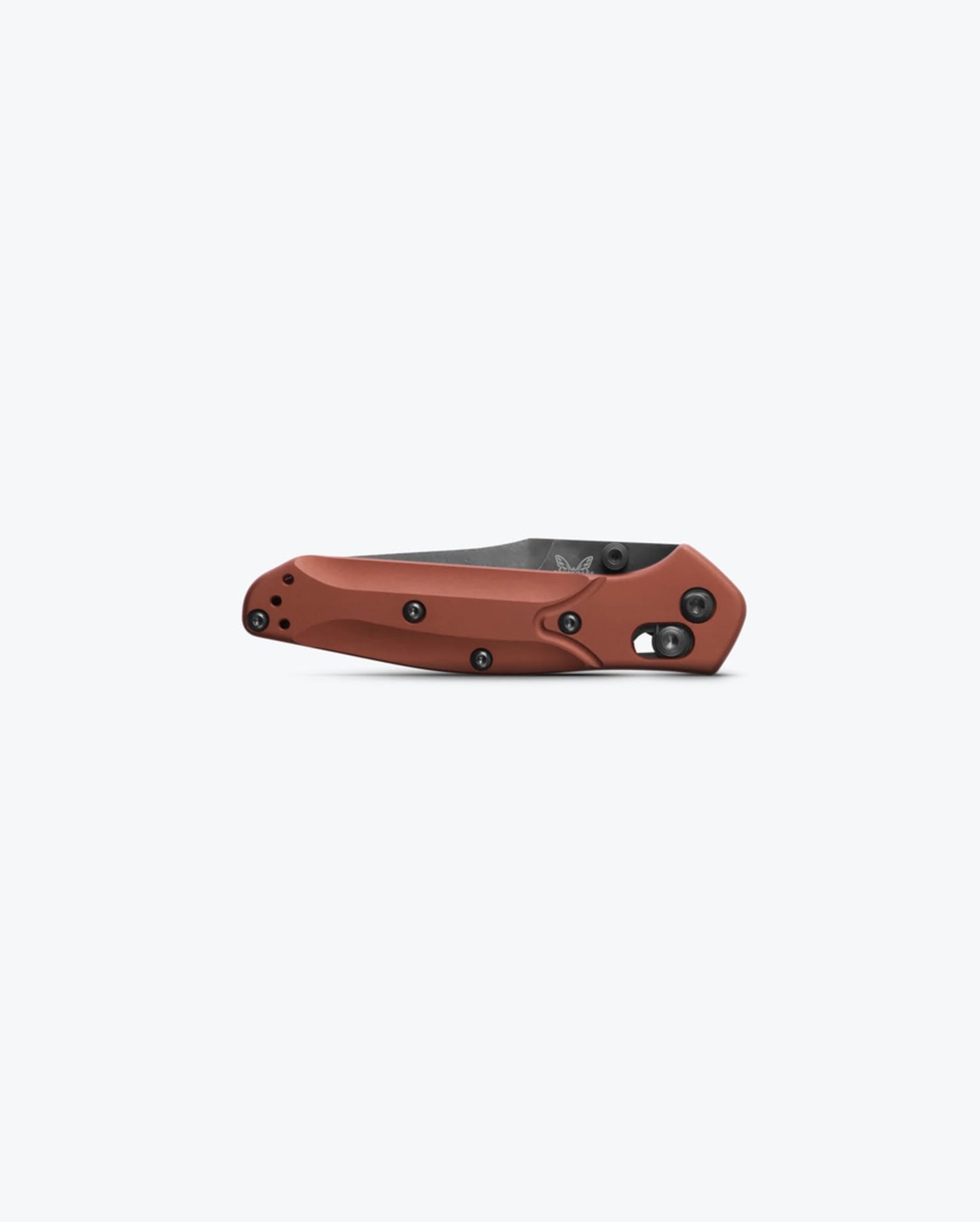 Benchmade Mini Osborne 945BK-03 closed view showing Burnt Copper aluminum handle