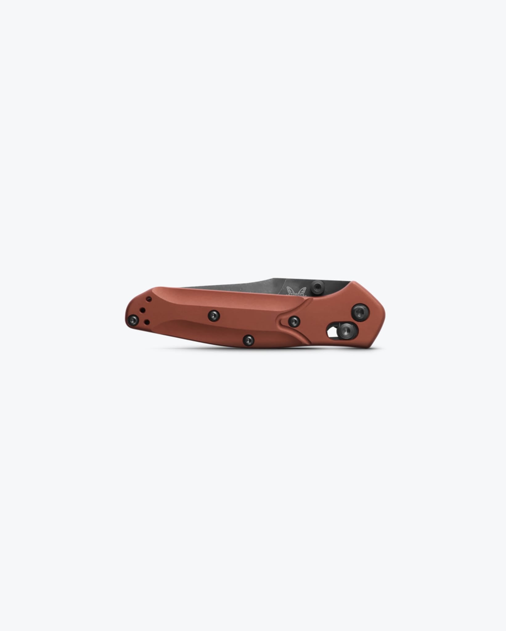 Benchmade Mini Osborne 945BK-03 closed view showing Burnt Copper aluminum handle