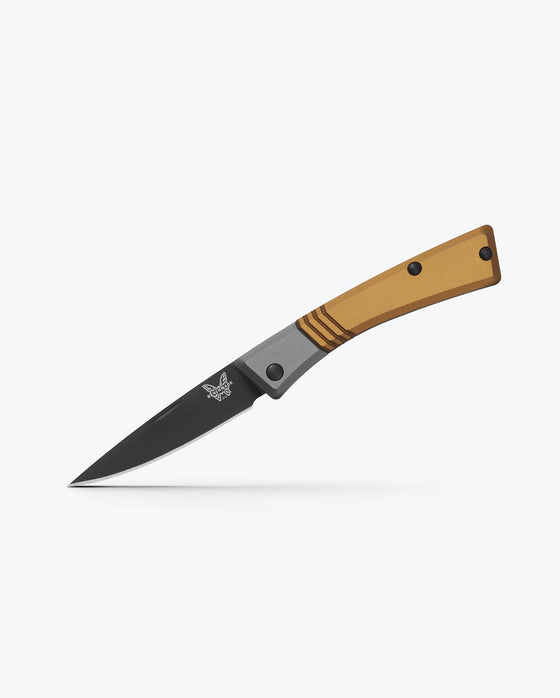 Benchmade 315BK-01 Successor 2.56" M390 Drop Point Slip-Joint Folding Knife â€“ Burnt Brass Aluminum Handle