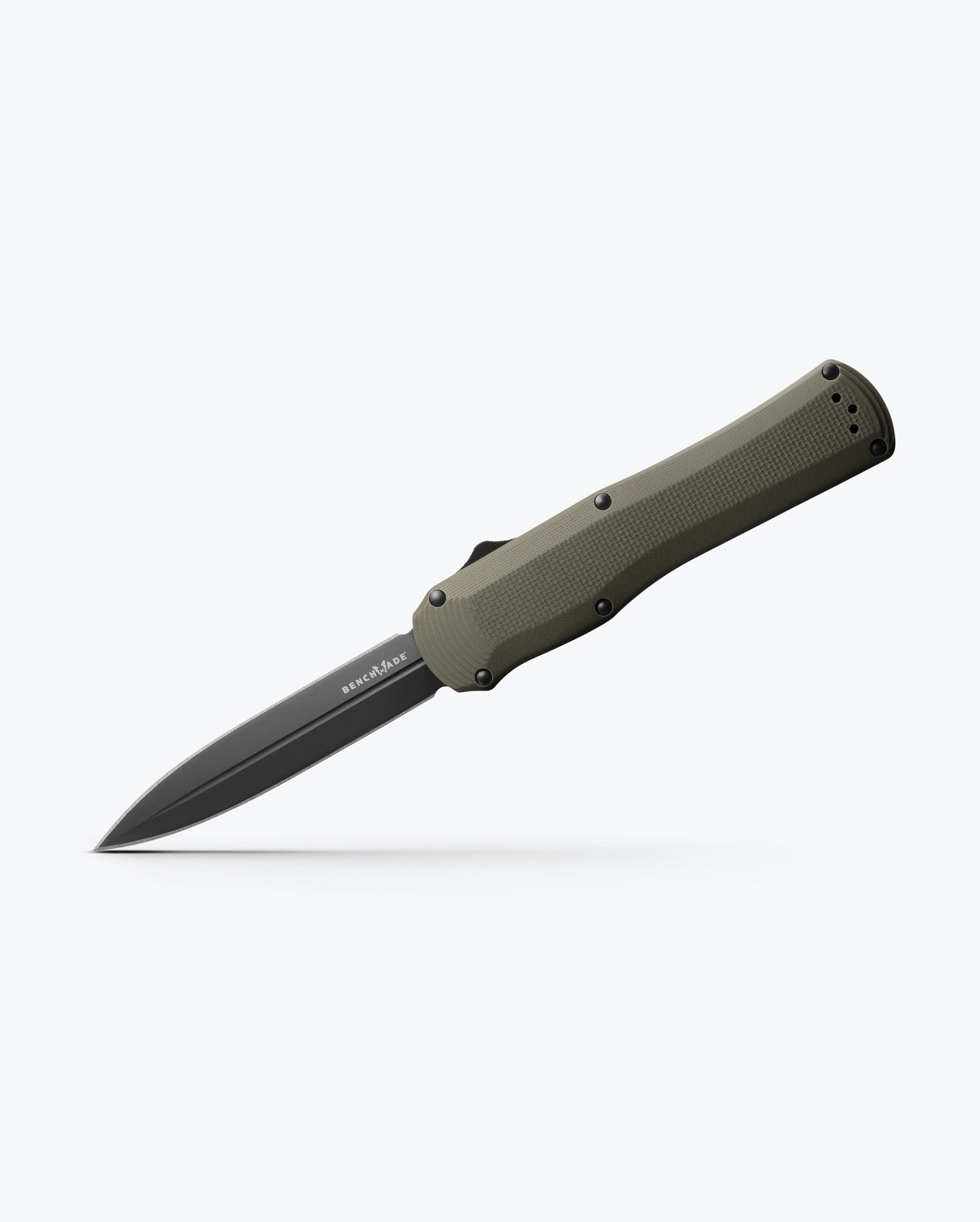 Benchmade Autocrat 3400BK-1 angled side profile with blade deployed