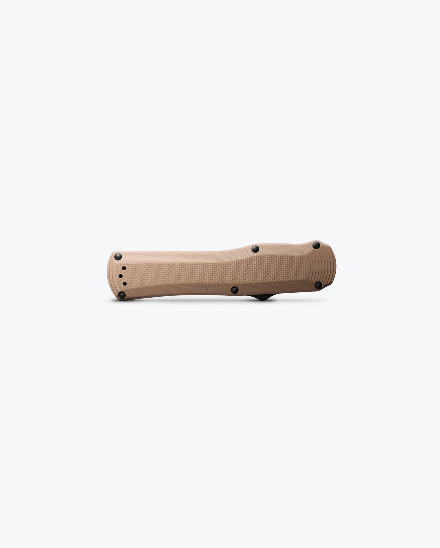 Benchmade Autocrat 3400BK-2 closed view with Coyote Brown G10 handle