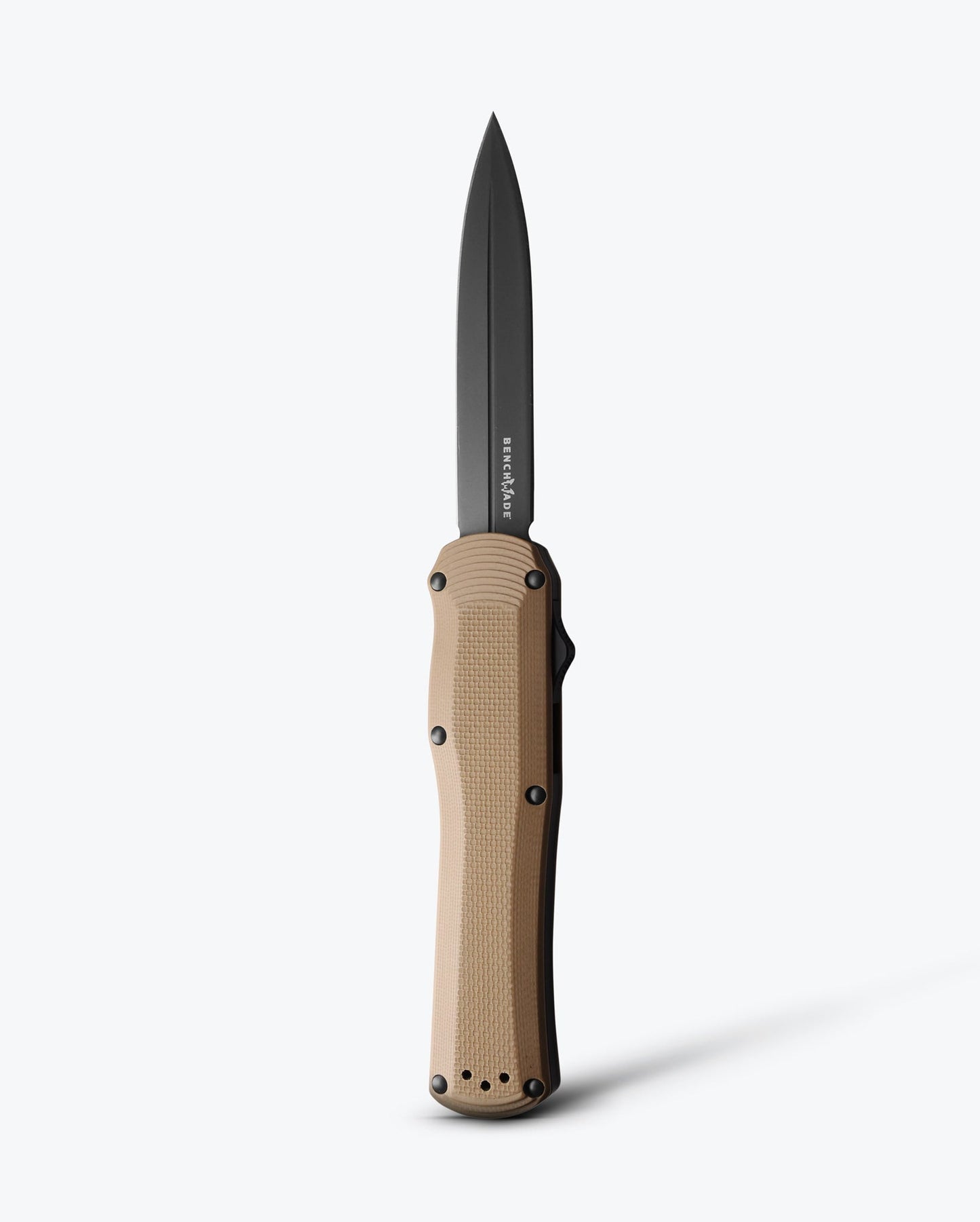Benchmade Autocrat 3400BK-2 front view – 3.71″ black CPM-S30V dagger OTF automatic knife