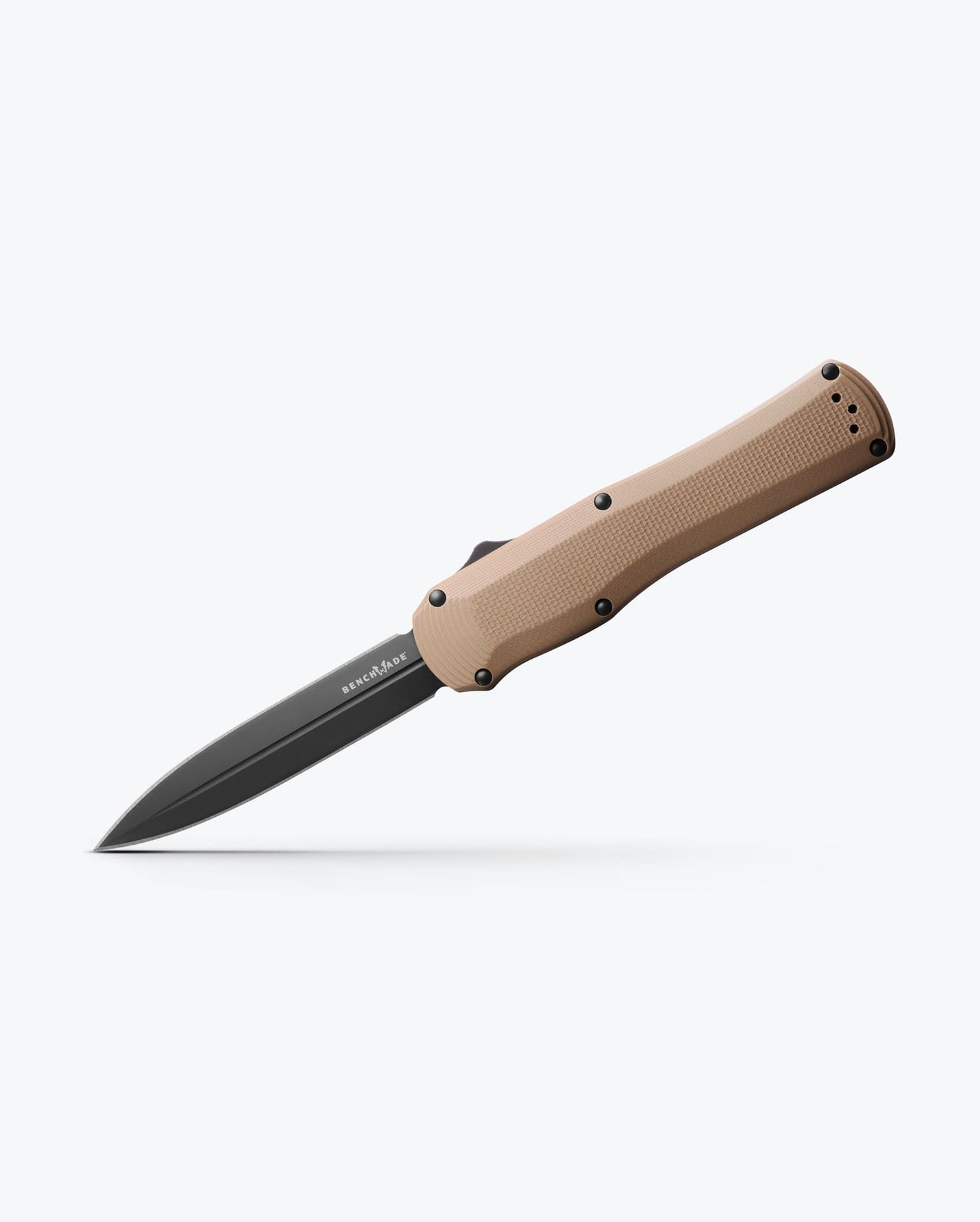 Benchmade Autocrat 3400BK-2 open position showing CPM-S30V double-edge dagger blade