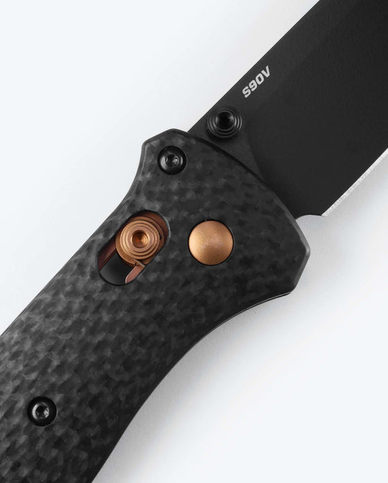 Benchmade Bailout® 537BK-10 – 3.38" S90V Tanto Blade – Carbon Fiber Handle – Black Cerakote Finish