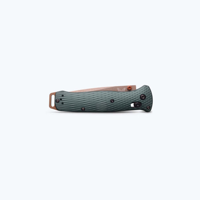 Benchmade Bailout 537FE-2601 open position showing 3.38″ CPM-S90V tanto blade