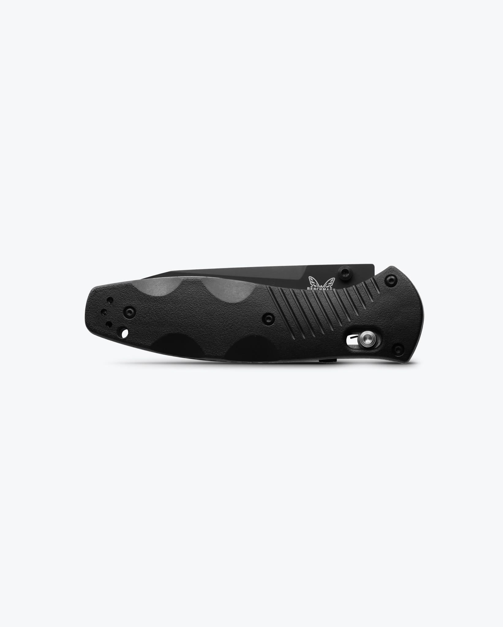 Benchmade Barrage 583SBK open position showing 154CM tanto blade