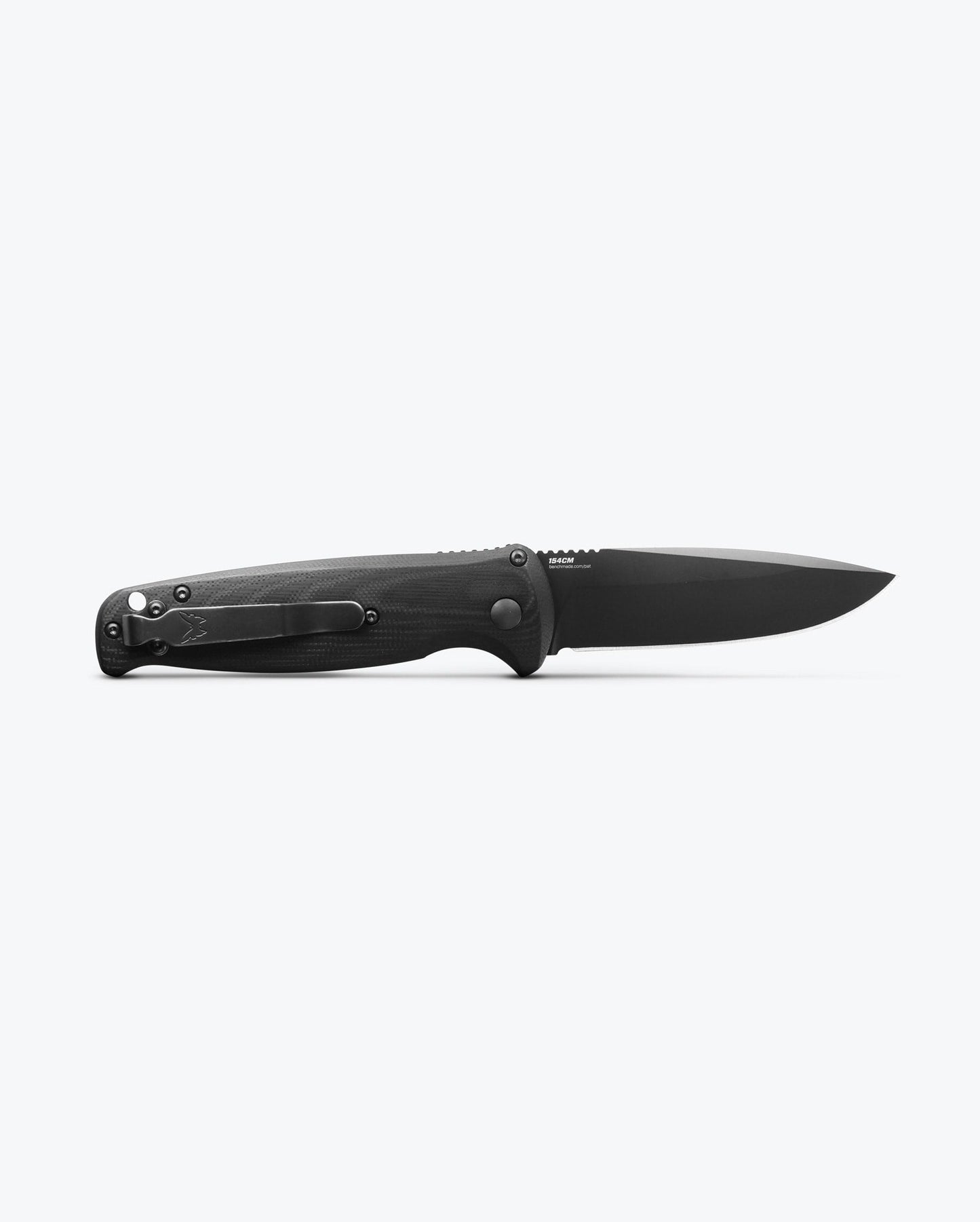 Benchmade CLA 4300 blade detail – 154CM drop point