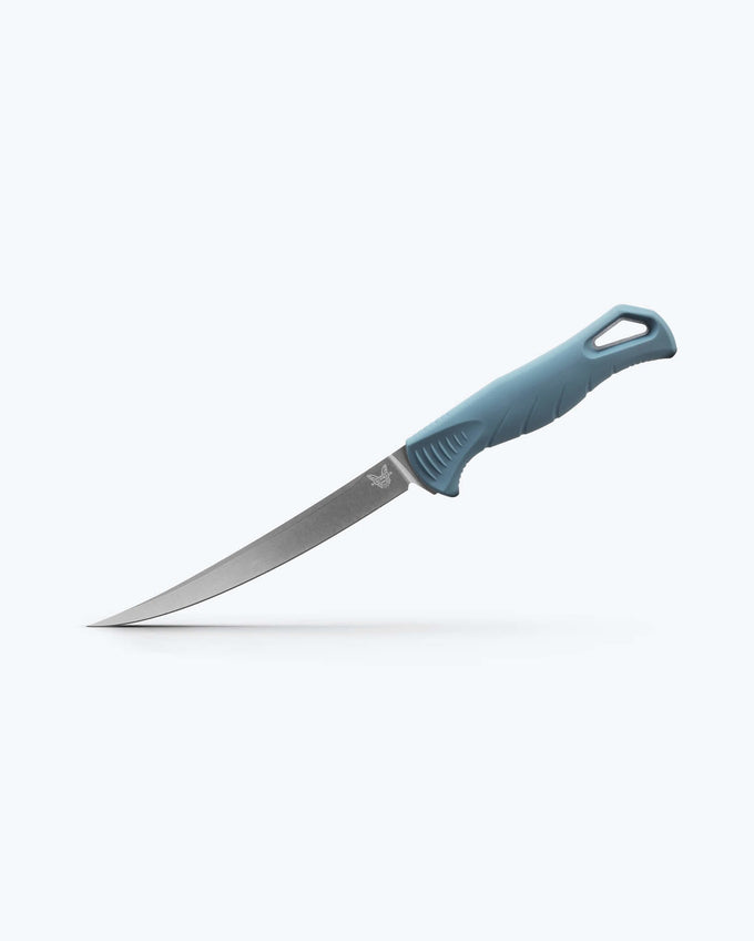 Benchmade Fishcrafter 18030 – 5.97" MagnaCut Trailing Point Fixed Blade (Depth Blue)