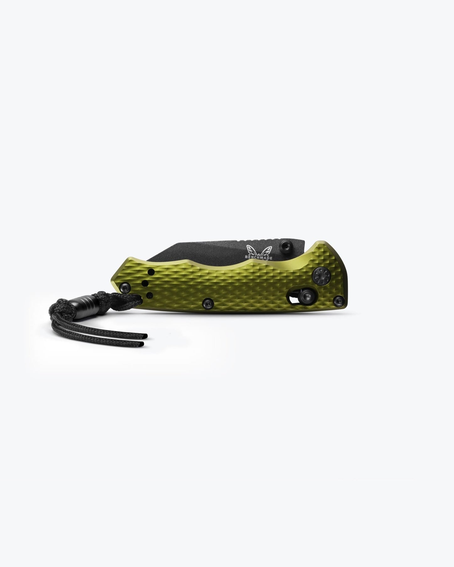 Benchmade Full Immunity 290BK-2 open position showing cobalt black CPM-M4 wharncliffe blade