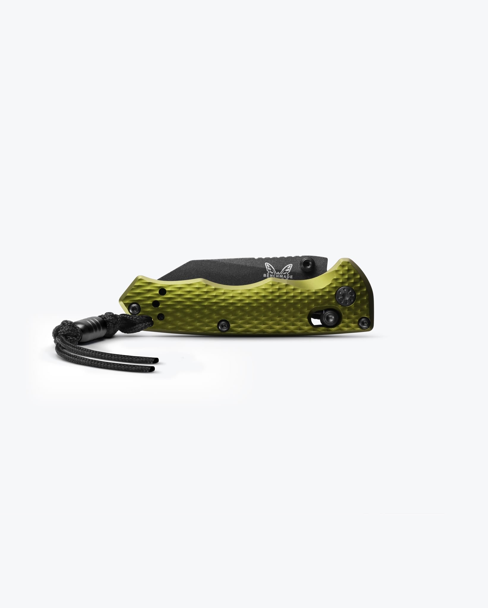 Benchmade Full Immunity 290BK-2 open position showing cobalt black CPM-M4 wharncliffe blade