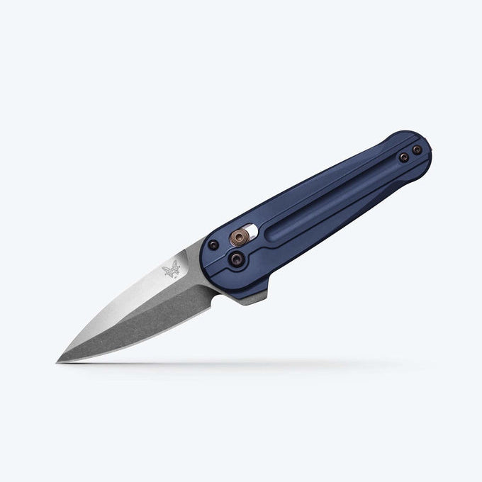 Benchmade Lowden 491 Crater Blue Folding Knife M390 Steel, AXISÂ® Lock