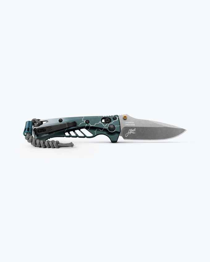 Benchmade Mini Adira Abel Dark Waters 18065-ABEL1 – 3.21" MagnaCut Drop Point AXIS Lock Knife | Limited Edition