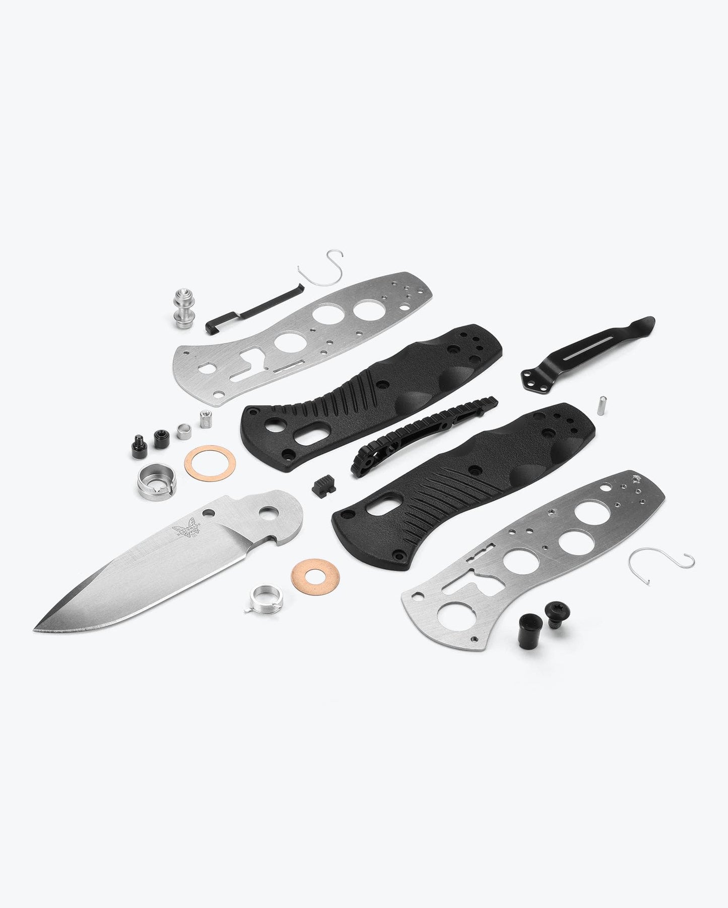 Benchmade Mini Barrage 585 AXIS Assist mechanism components detail