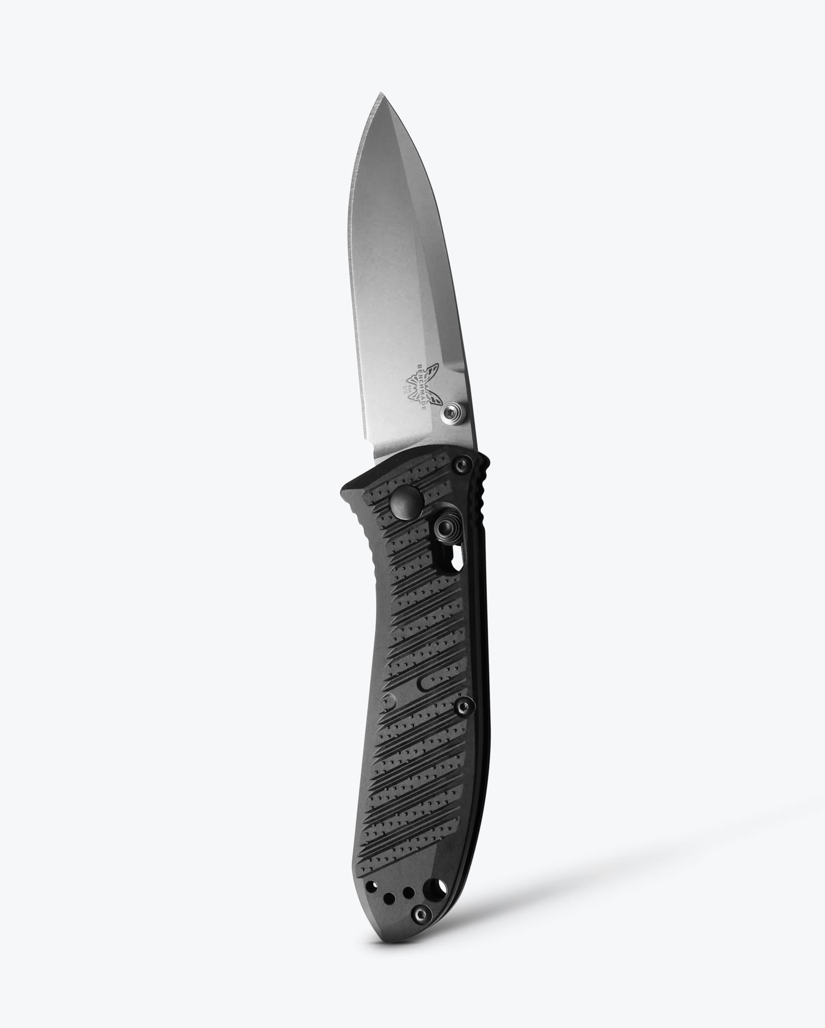 Benchmade Mini Presidio II 575-1 front view – 3.20″ satin CPM-S30V drop point folding knife