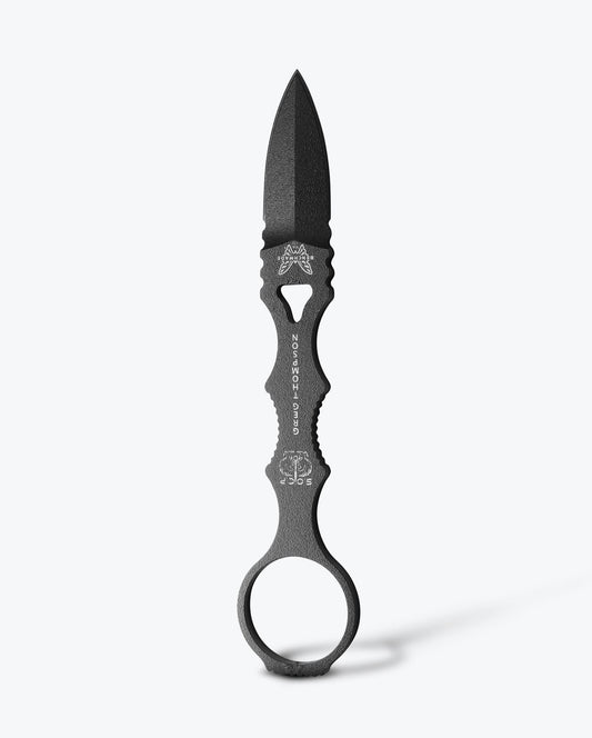 Benchmade Mini SOCP 173BK front view - 2.22" 440C double-edge dagger tactical fixed blade knife