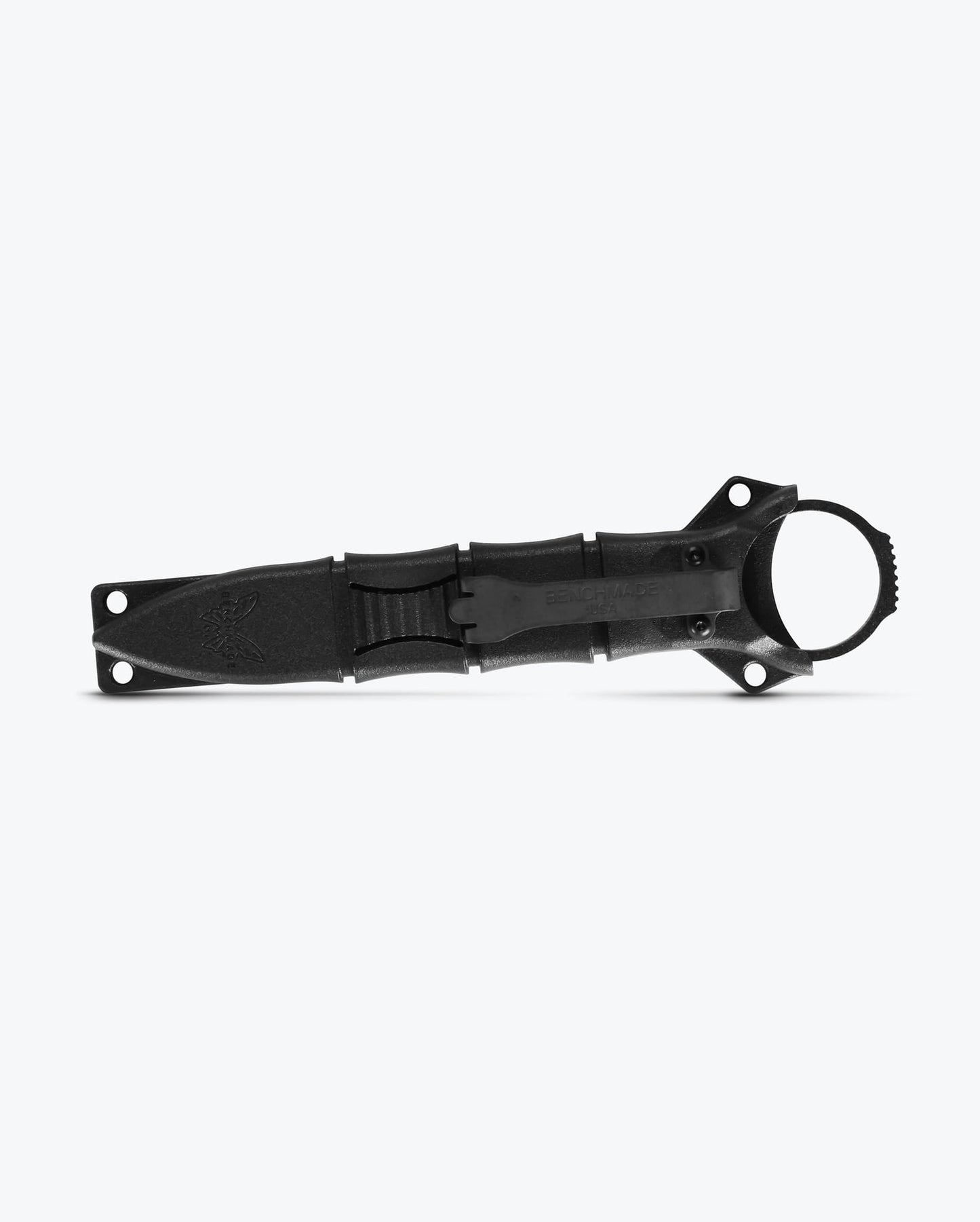 Benchmade Mini SOCP 173BK in MOLLE compatible sheath with updated retention clip