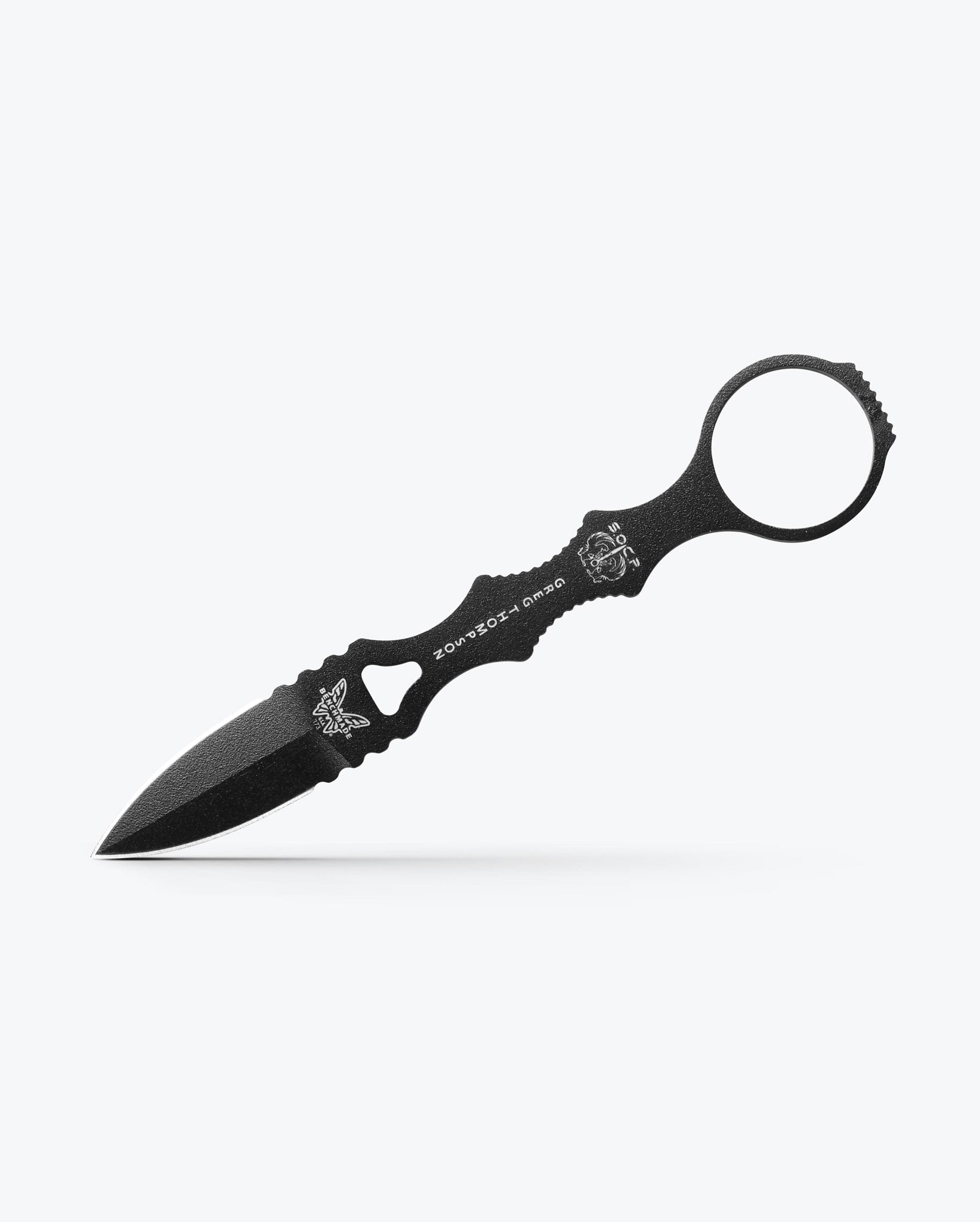 Benchmade Mini SOCP 173BK angled side profile showing skeletonized handle