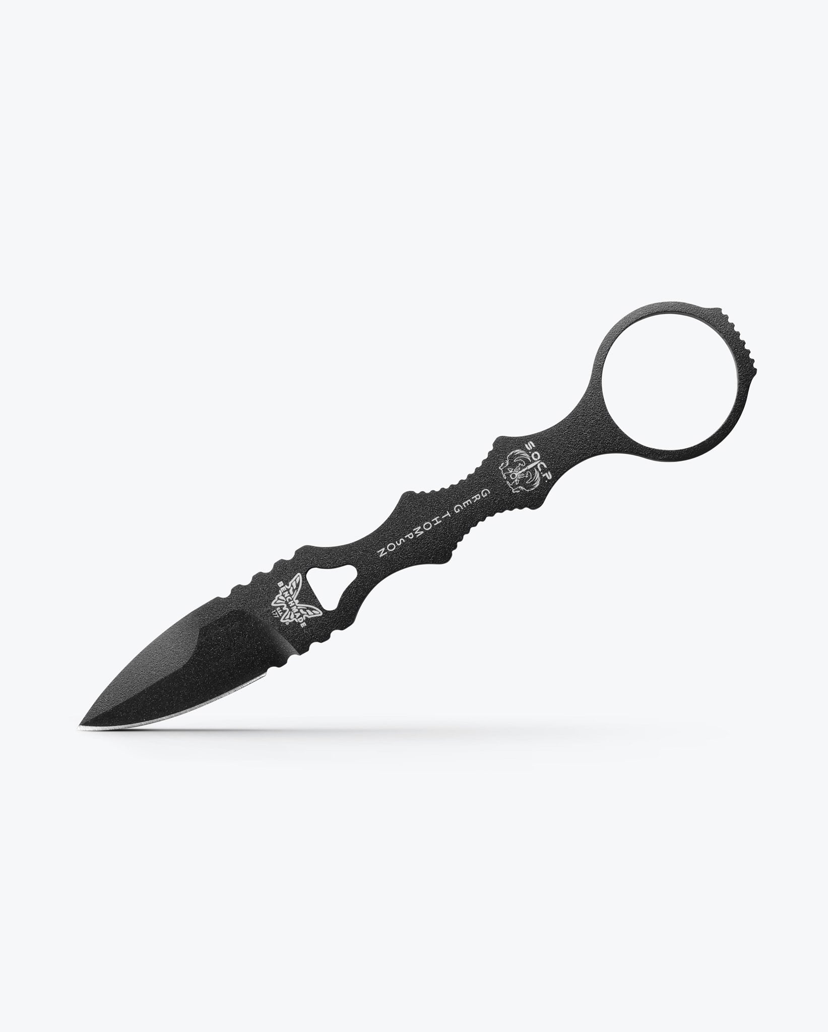 Benchmade Mini SOCP 177BK side profile showing skeletonized handle