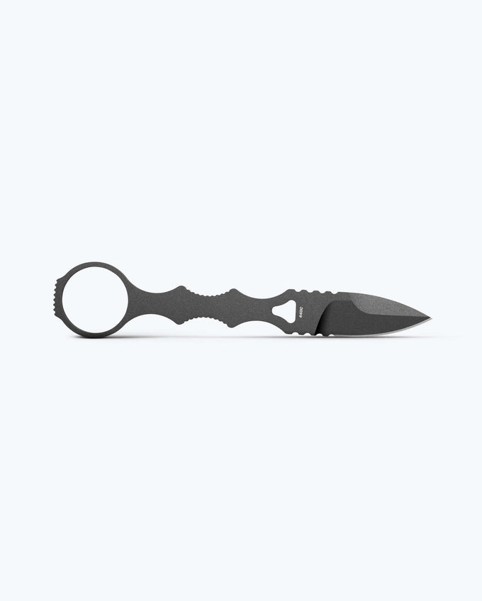 Benchmade Mini SOCP Dagger 177GY blade detail – Cerakote gray 440C spear-point