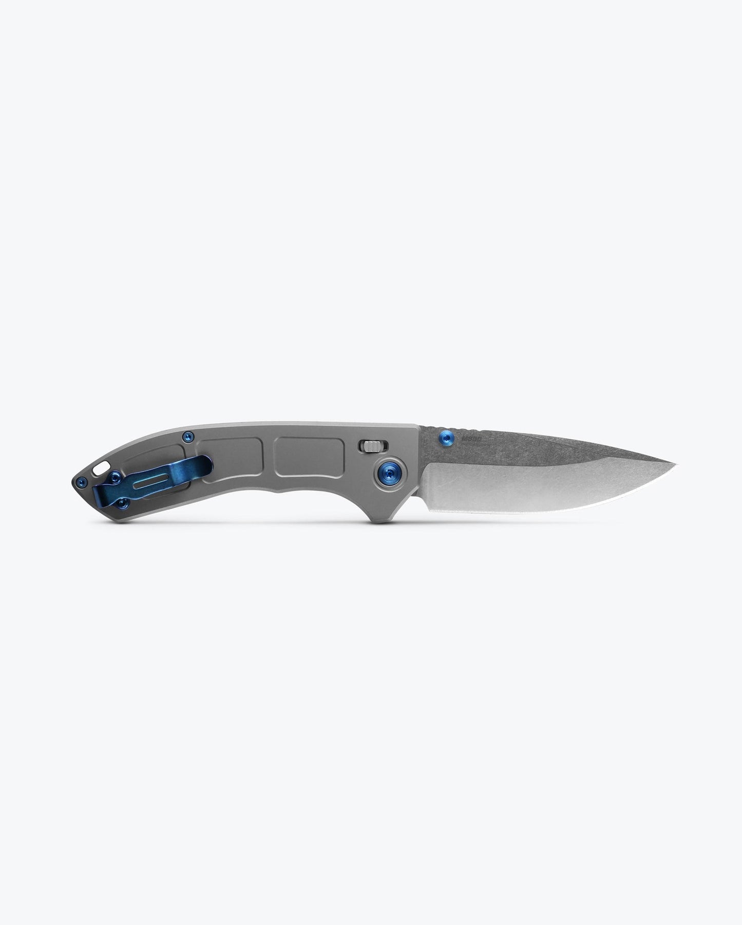 Benchmade Narrows 748 blade detail – satin M390 drop-point