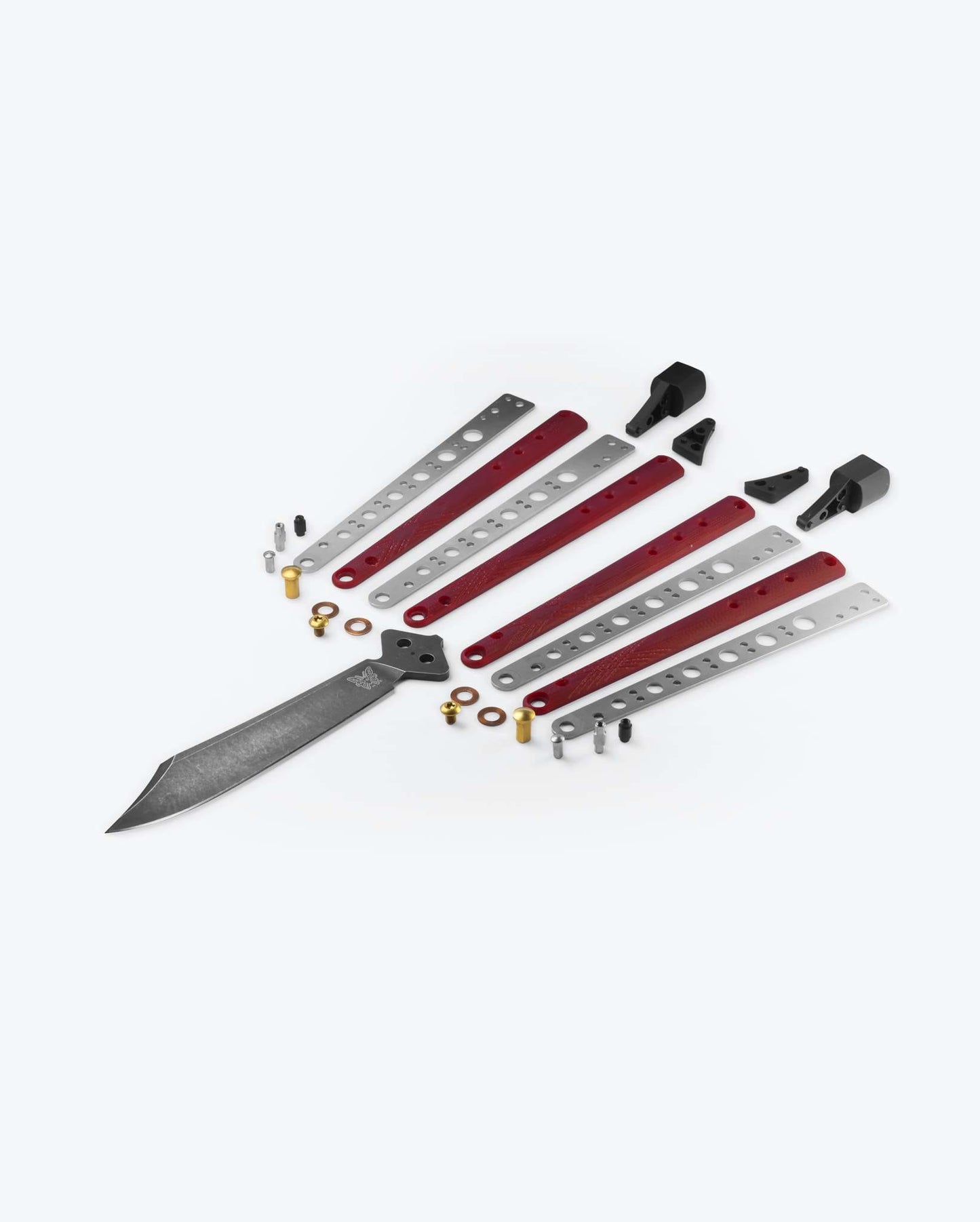 Benchmade Necron 99BK-1 bali-song pivot and handle detail