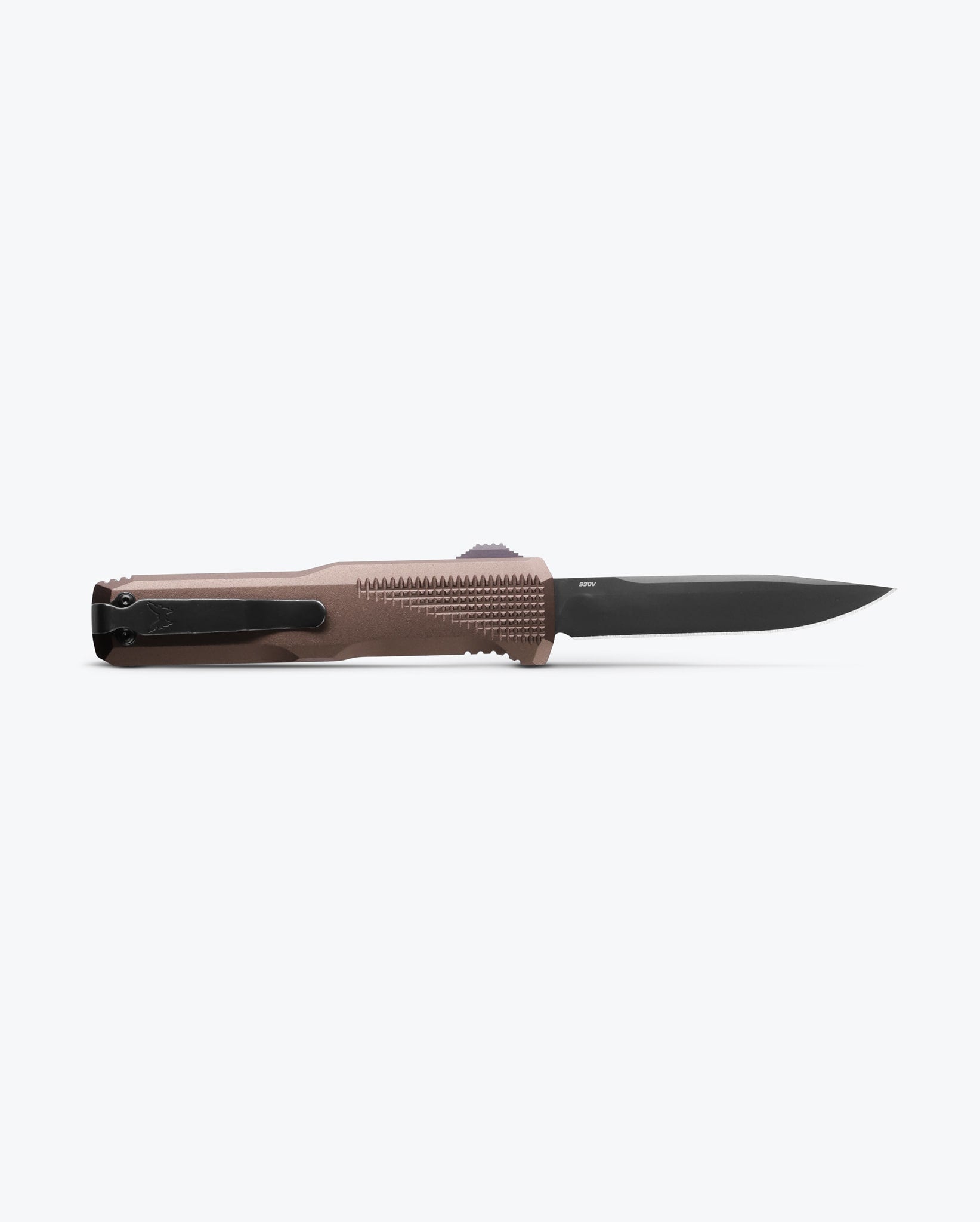 Benchmade Phaeton 4600DLC-1 blade detail – DLC CPM-S30V drop point