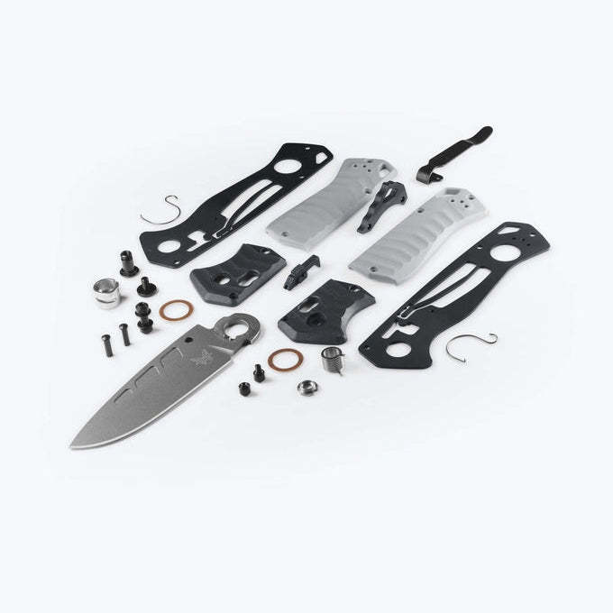 Benchmade PSK 593GY-02 AXIS-Assisted mechanism and pocket clip detail