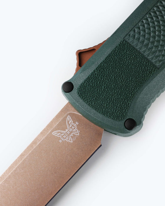 Benchmade Shootout 5371FE-2601 – 3.49" Z-Wear Drop-Point OTF Automatic Knife