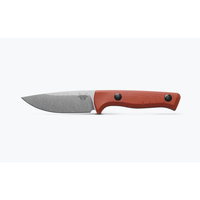 Benchmade SlipRidge Fixed Combo 15650-01-COMBO – 3.7" MagnaCut Drop-Point Fixed Blade with Rust Orange G10 & Gut Hook