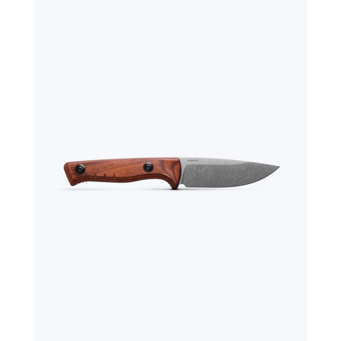 Benchmade SlipRidge Fixed Combo 15650 – 3.7" MagnaCut Drop-Point Fixed Blade with Dark Stabilized Wood & Gut Hook