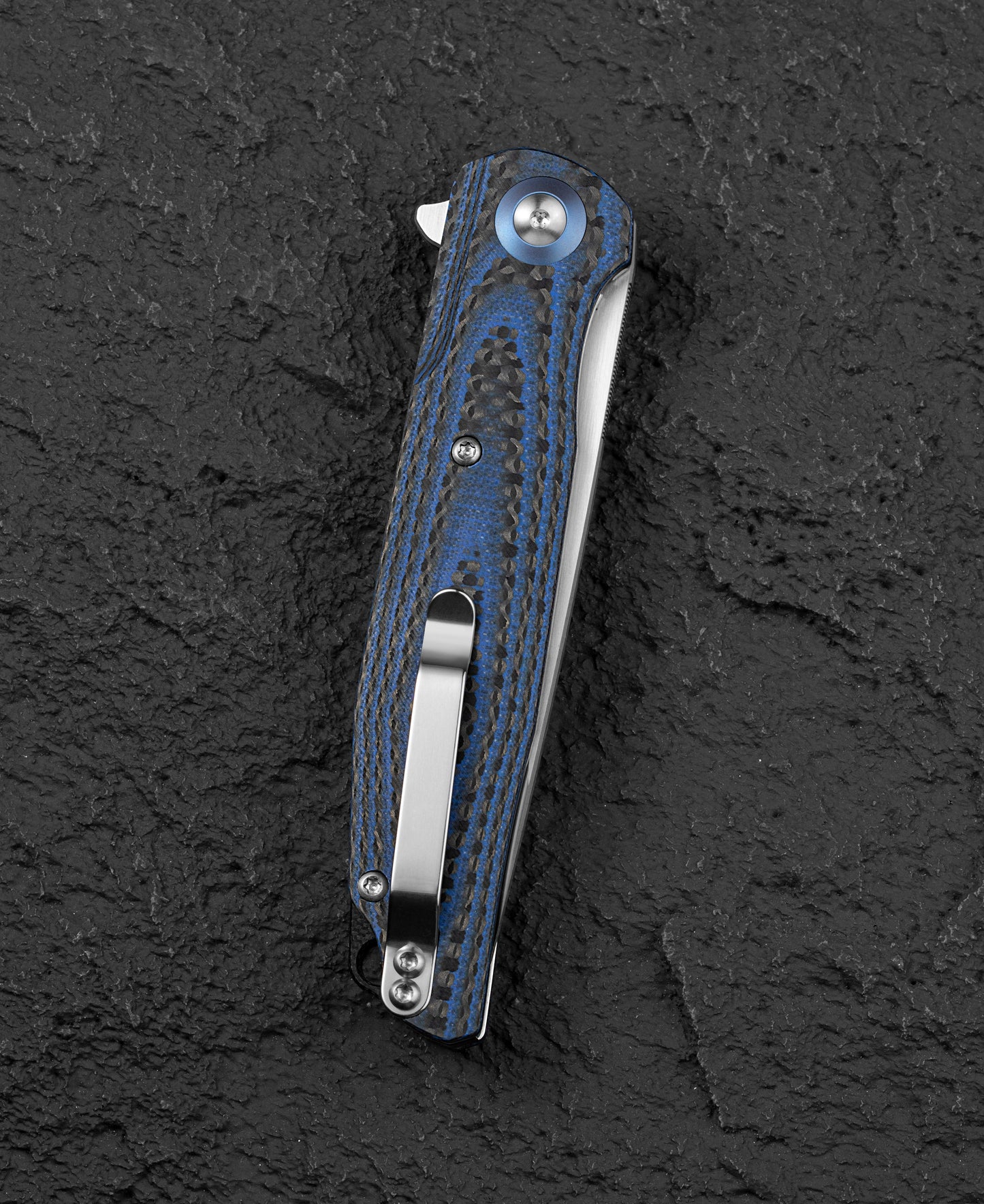 Bestech ASCOT BG19C spine detail – 0.15 inch blade thickness, D2 satin finish