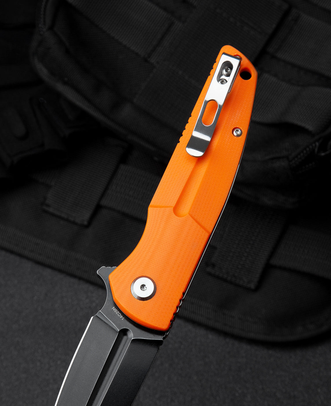 Bestech FIN BG34B-3 closed carry – steel pocket clip, 4.72 inch closed length
