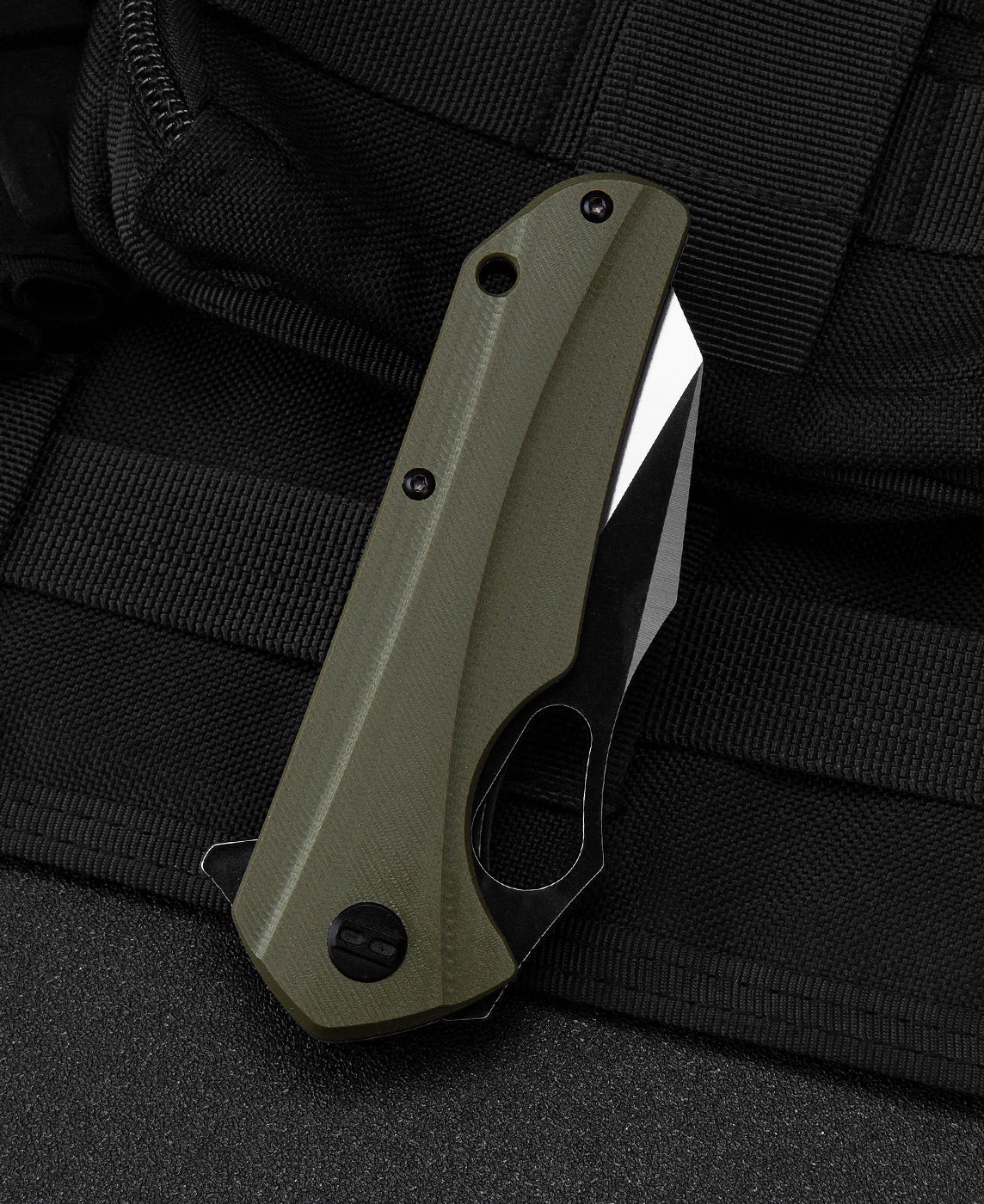 Bestech OPERATOR BG36C open position – 8.1 inch overall length, D2 blade deployed
