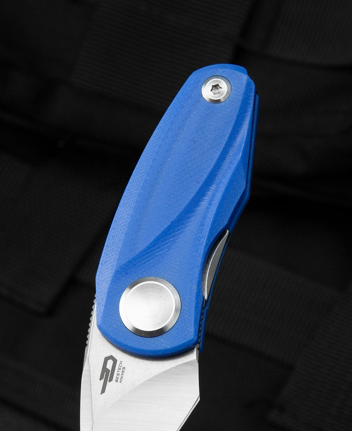 Bestech TULIP BG38D closed carry – micro keychain folder, blue G10 handle