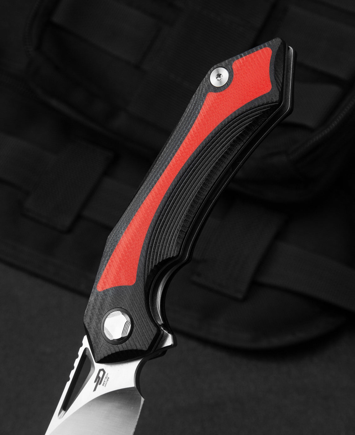 Bestech KASTA BG45C EDC carry – 134.5g full-size folding knife by KOMBOU with titanium clip