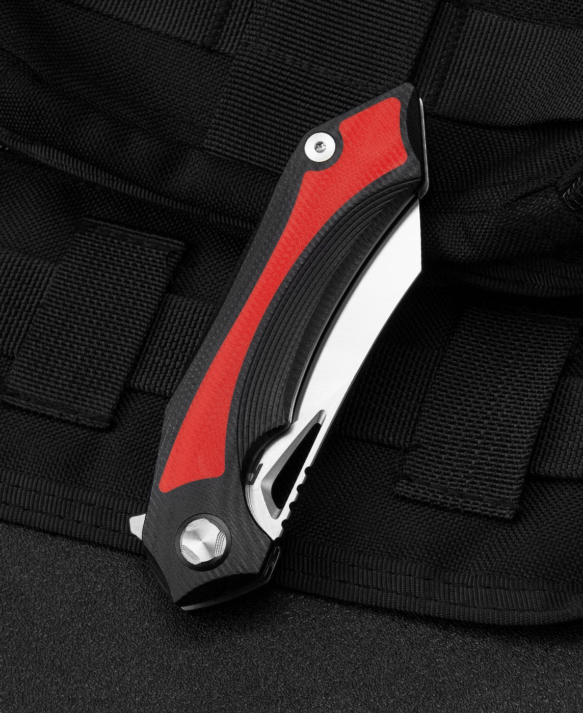 Bestech KASTA BG45C open position – 8.18" overall length, liner lock engaged