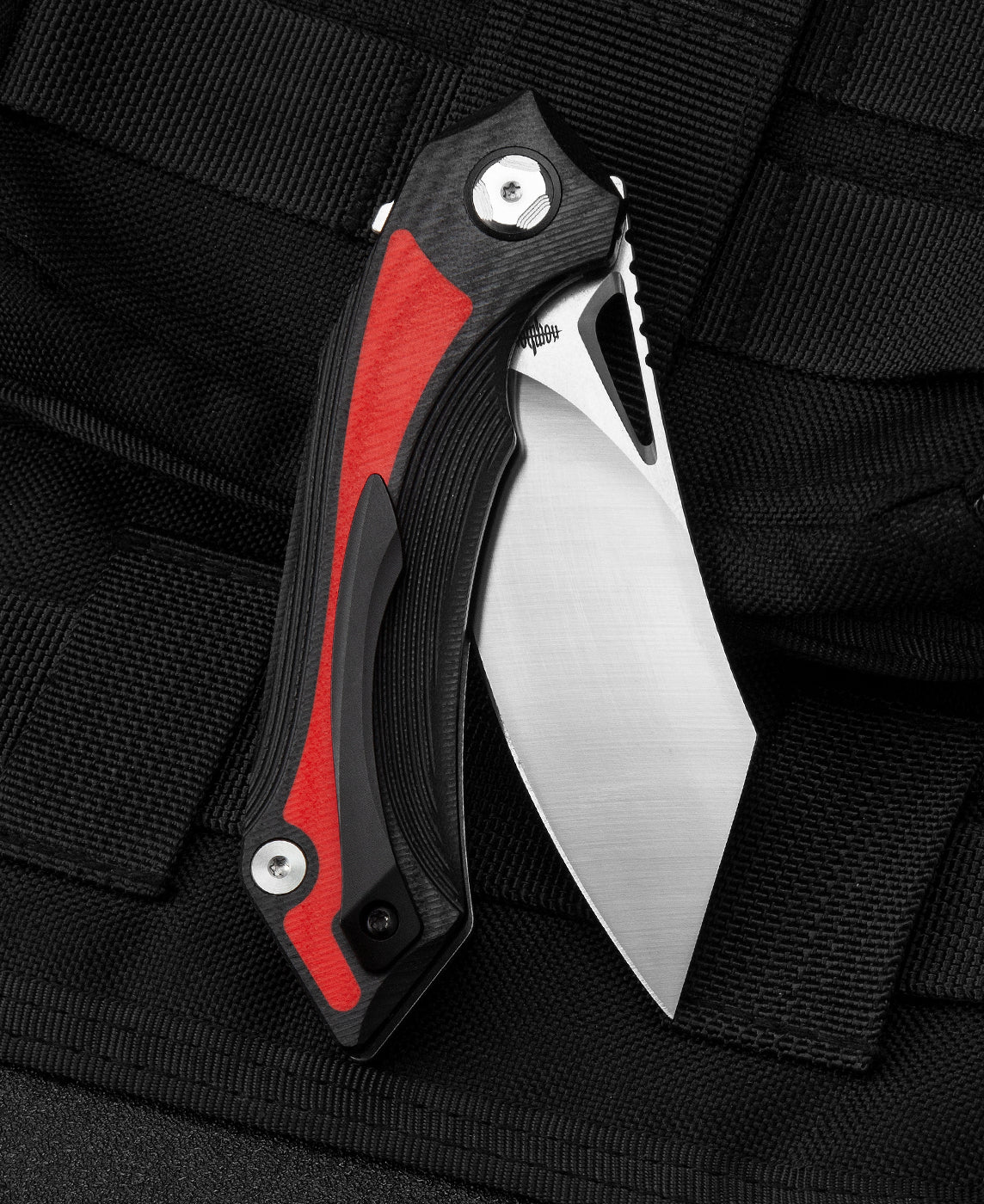 Bestech KASTA BG45C side view – 0.157" blade thickness, ceramic ball bearing pivot
