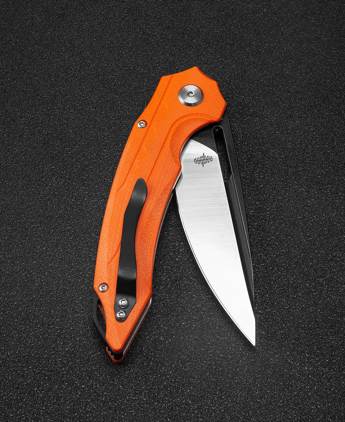Bestech ORNETTA BG50C side view – 0.15" blade thickness, ceramic ball bearing pivot